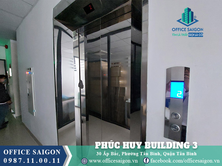 Thang máy toà nhà Phúc Huy Building 3 Ấp Bắc