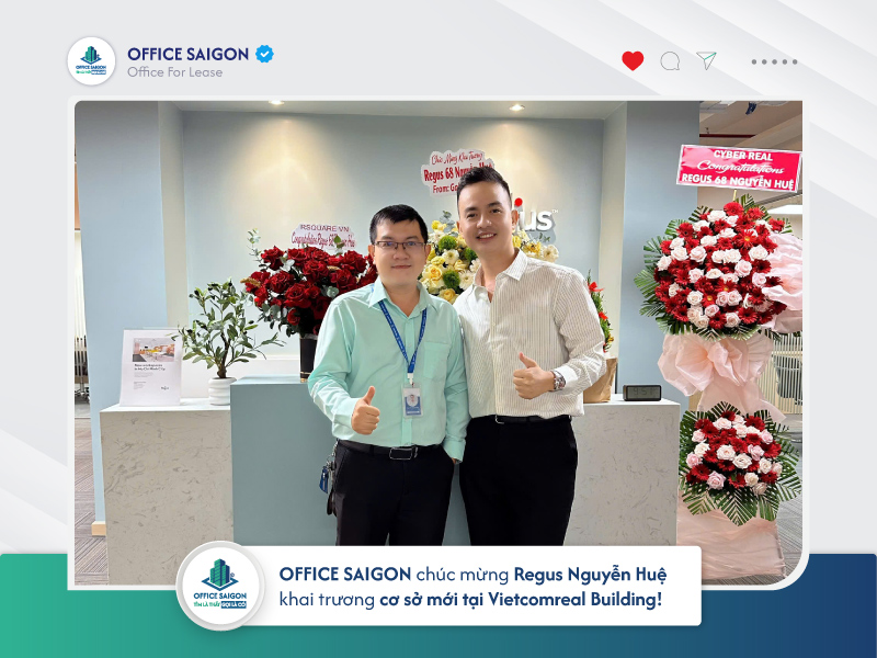 Chúc mừng Regus Nguyễn Huệ khai trương tại Vietcomreal Building