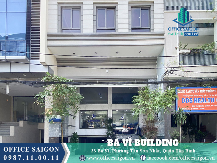 Mặt tiền toà nhà Ba Vì Building Quận Tân Bình