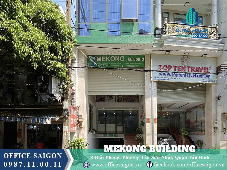 Mặt tiền toà nhà Mekong Building Giải Phóng