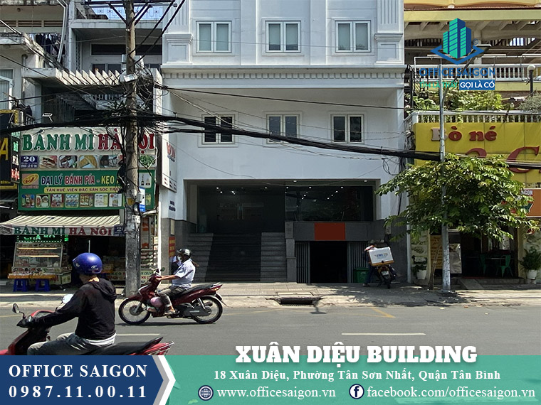 Mặt tiền toà nhà Xuân Diệu Building Quận Tân Bình