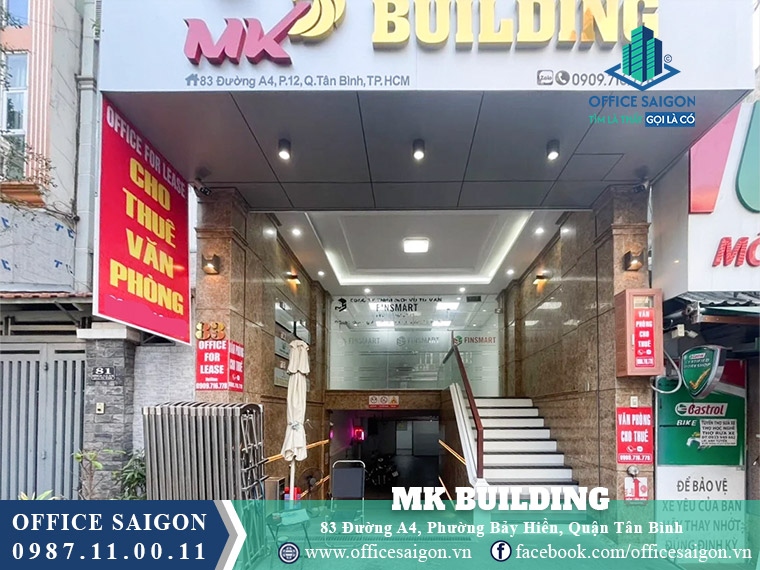 Lối vào toà nhà MK Building đường a4