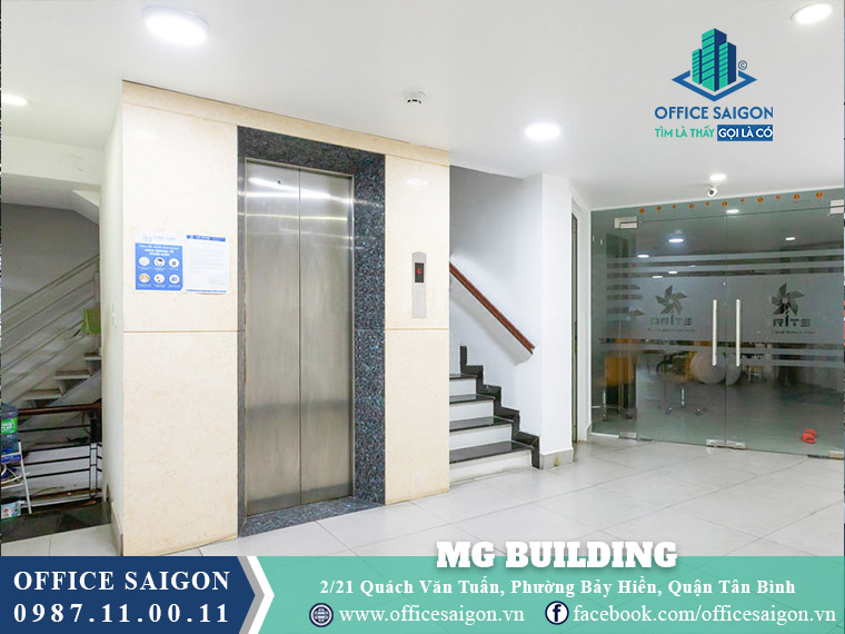 Thang máy toà nhà MG Building Quách Văn Tuấn Quận Tân Bình