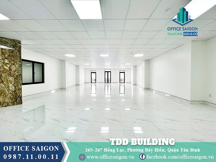 Mặt bằng toà nhà TDD Building Hồng Lạc