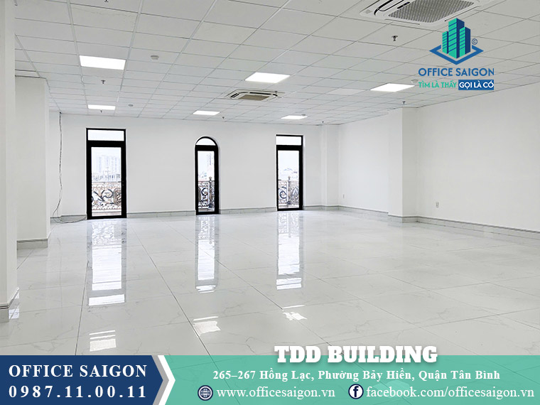 Mặt bằng toà nhà TDD Building Hồng Lạc
