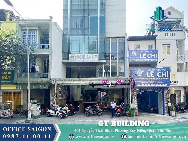 Mặt tiền toà nhà GT Building Nguyễn Thái Bình