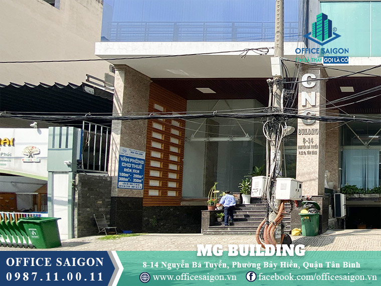 Mặt tiền toà nhà MG Building Nguyễn Bá Tuyển