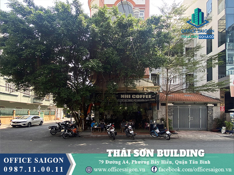 Mặt tiền toà nhà Thái Sơn Building Quận Tân Bình