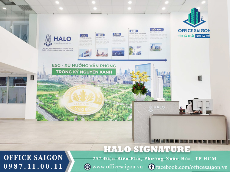 Sảnh lễ tân tại Halo 257 Điện Biên Phủ