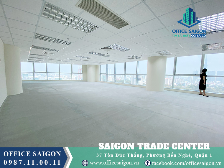 Diện tích cho thuê hơn 200m2 có view đẹp nhất tại Saigon Trade
