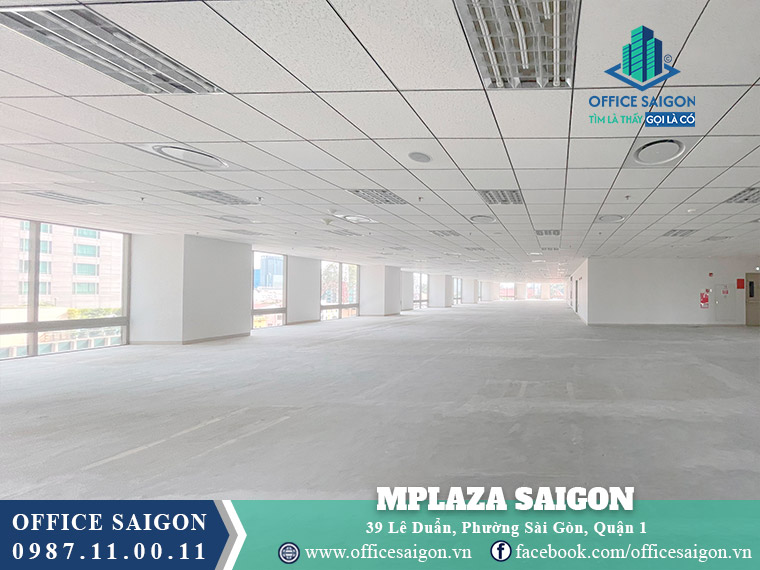 Diện tích cho thuê toà nhà MPlaza Saigon