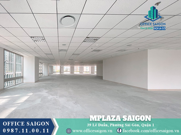 Diện tích cho thuê toà nhà MPlaza Saigon