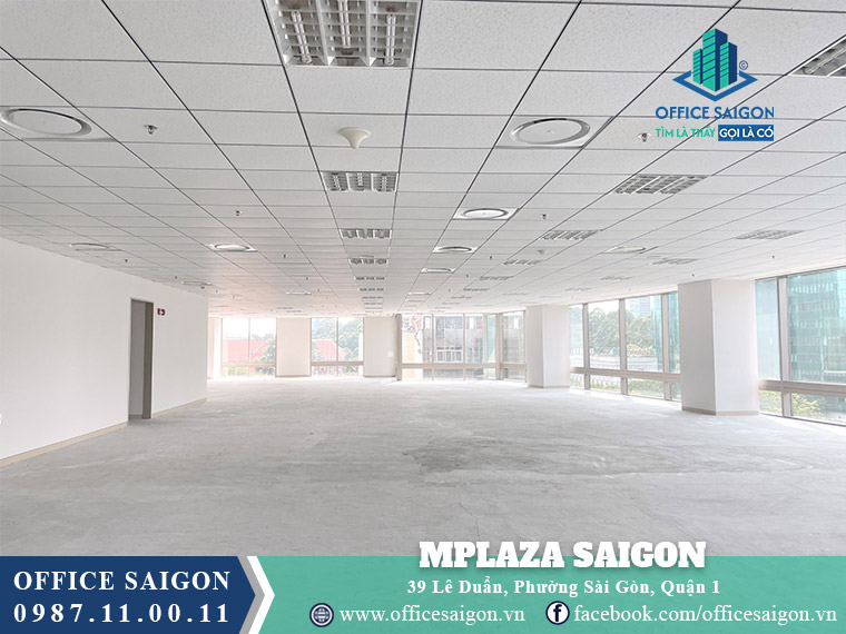 Diện tích cho thuê toà nhà MPlaza Saigon