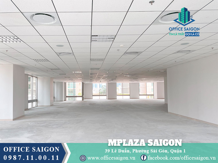 Diện tích cho thuê toà nhà MPlaza Saigon