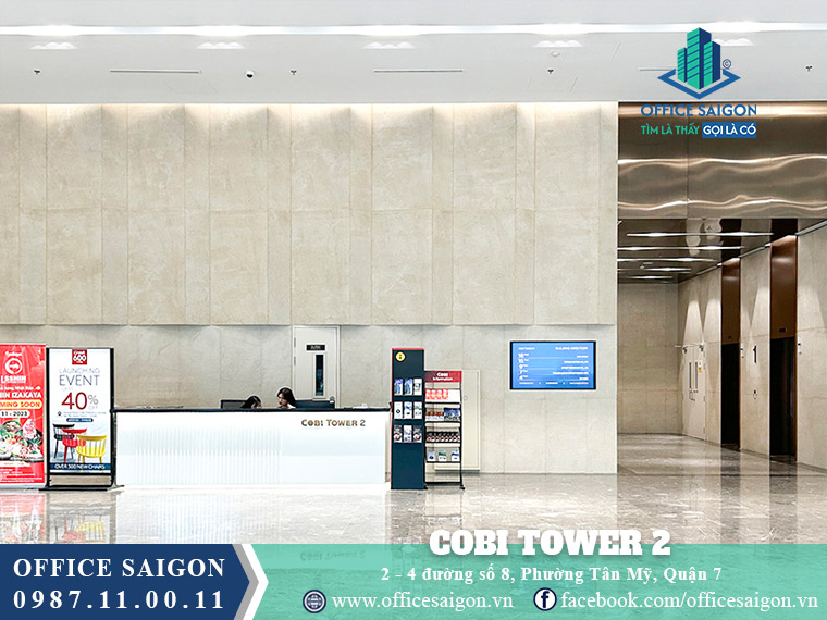Lễ tân toà nhà Cobi tower 2