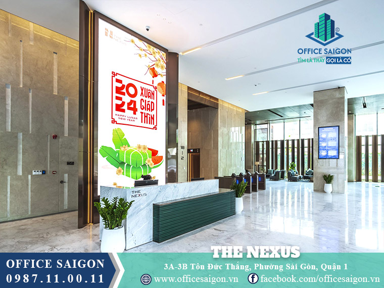 Lễ tân toà nhà The Nexus Tower Tôn Đức Thắng