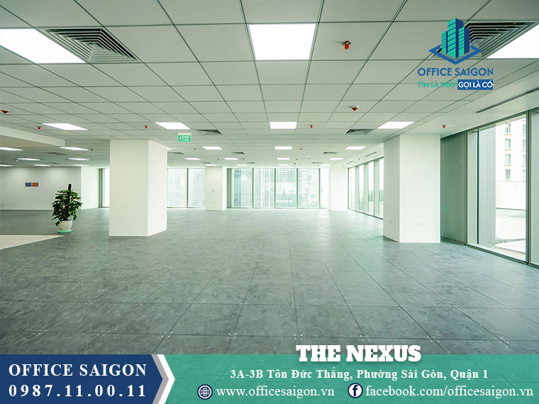 Diện tích 500m2 tại văn phòng cho thuê The Nexus Tower