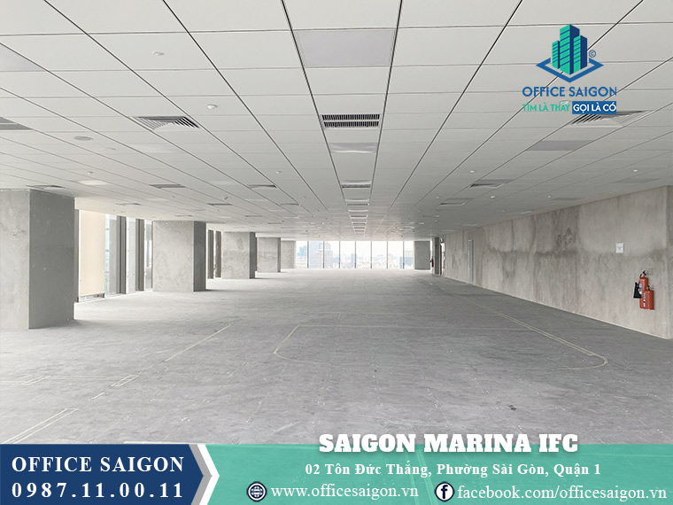 Diện tích văn phòng 250m2 tại toà nhà