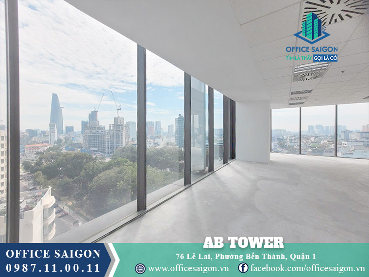 Diện tích văn phòng 200m2 tại toà nhà AB