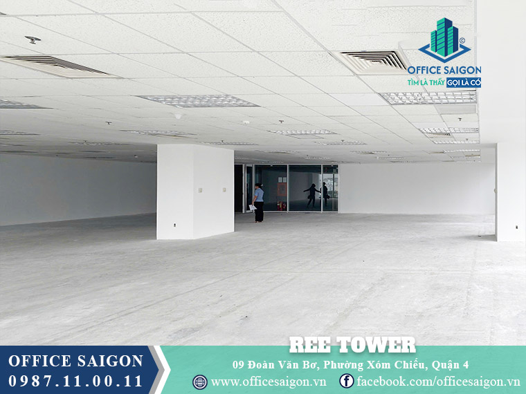 Diện tích cho thuê toà nhà Ree Tower Đoàn Văn Bơ