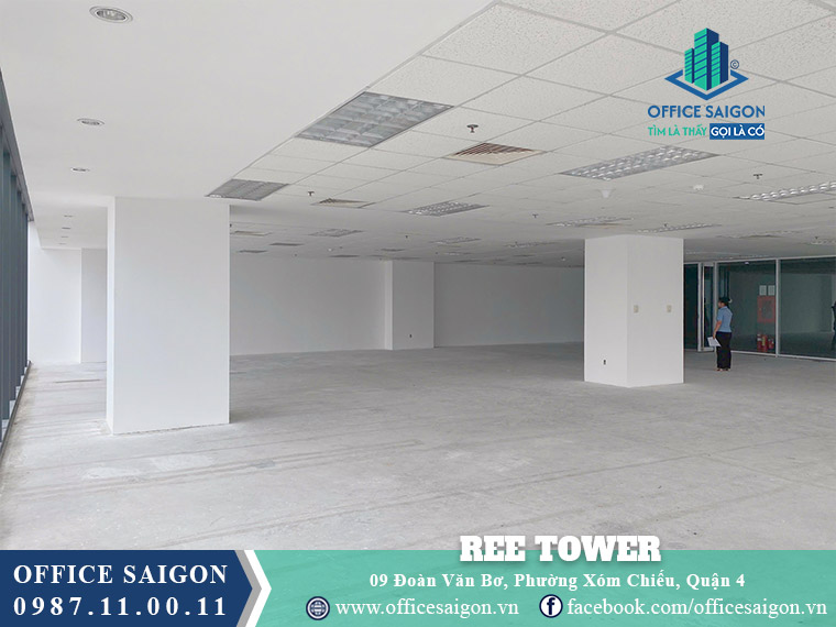 Diện tích cho thuê toà nhà Ree Tower Đoàn Văn Bơ