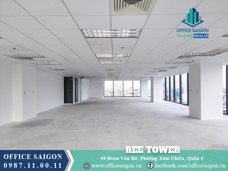 Diện tích cho thuê toà nhà Ree Tower Đoàn Văn Bơ