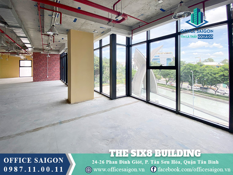 Diện tích cho thuê toà nhà The Six8 Building Phan Đình Giót