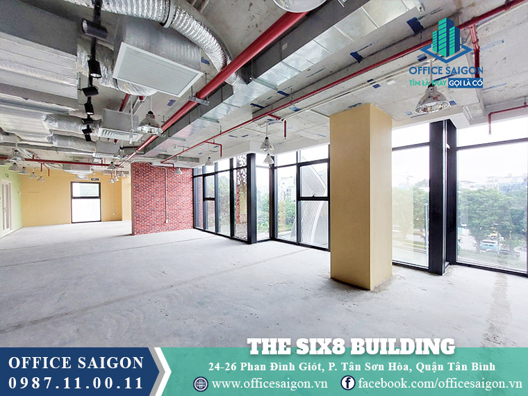 Diện tích cho thuê toà nhà The Six8 Building Phan Đình Giót