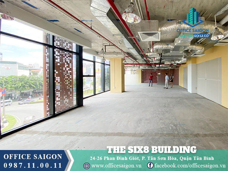 Diện tích cho thuê toà nhà The Six8 Building Phan Đình Giót