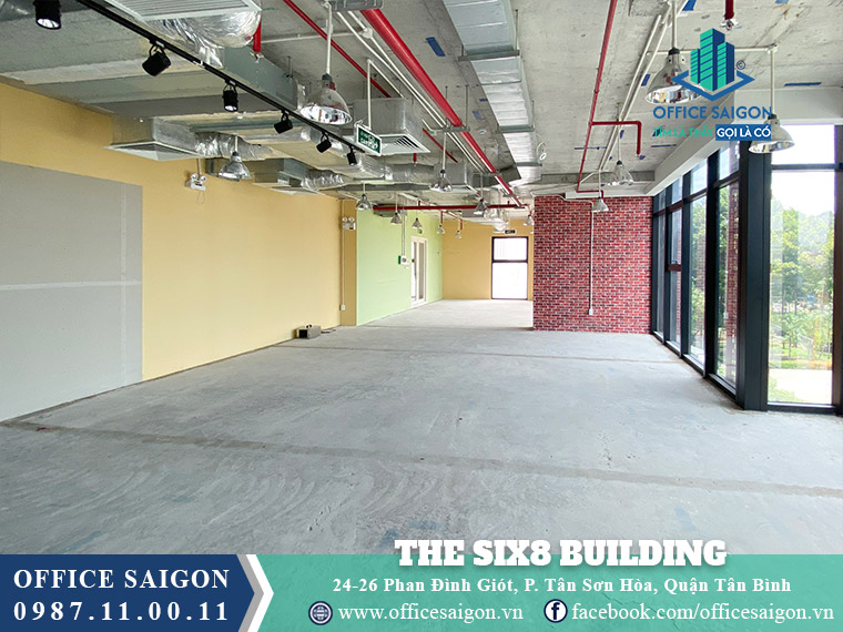 Diện tích cho thuê toà nhà The Six8 Building Phan Đình Giót
