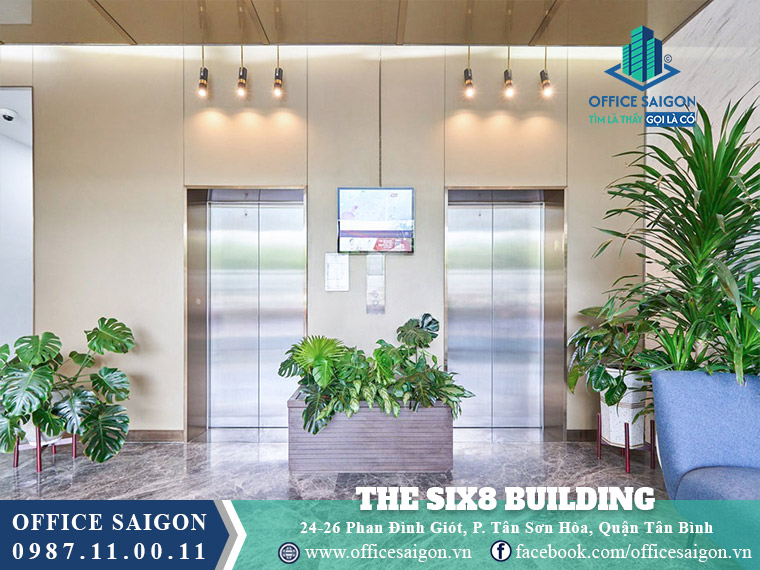 Thang máy toà nhà The Six8 Building Phan Đình Giót