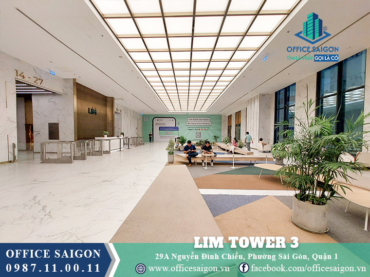 Sảnh toà nhà Lim 3 Tower Nguyễn Đình Chiểu