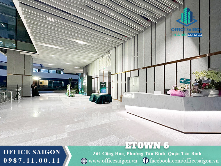 Sảnh lễ tân sang trọng