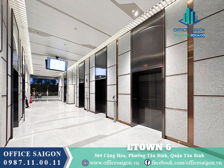 Thang máy tòa nhà Etown 6 Cộng Hoà