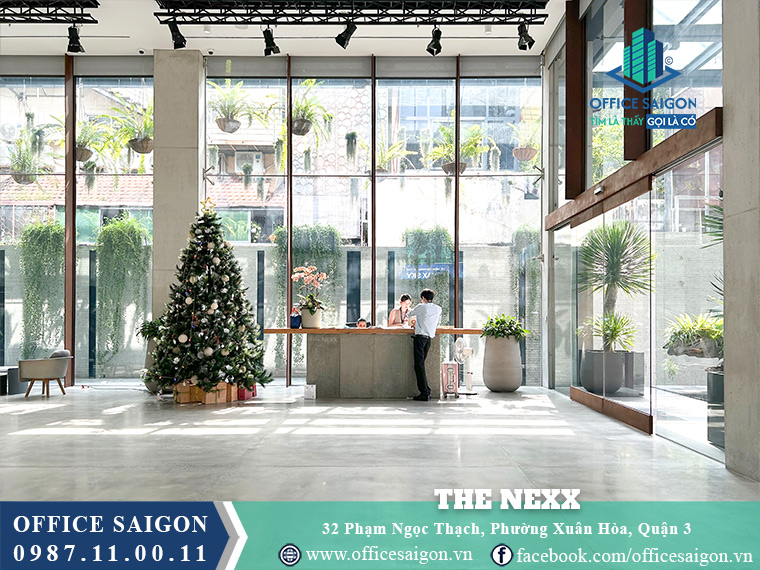 Sảnh lễ tân sang trọng, chuyên nghiệp tại toà nhà The Nexx Quận 3