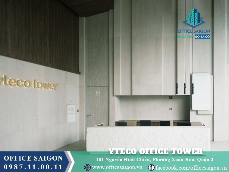 Lễ tân tại toà nhà Yteco Office đường Nguyễn Đình Chiểu