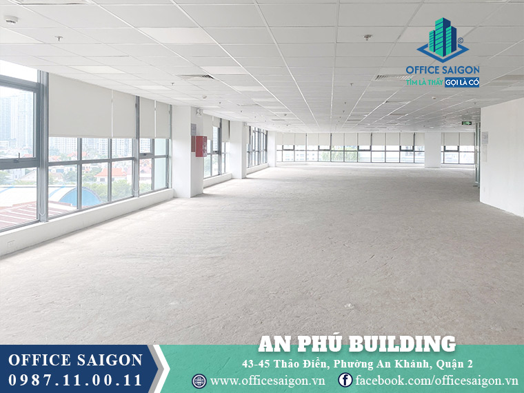 Mặt bằng cho thuê An Phú Building Thảo Điền