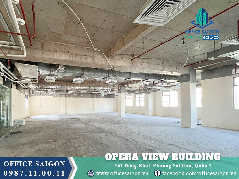 Diện tích cho thuê toà nhà Opera View Buidling Đồng Khởi