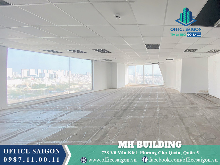Diện tích cho thuê toà nhà MH Building Võ Văn Kiệt