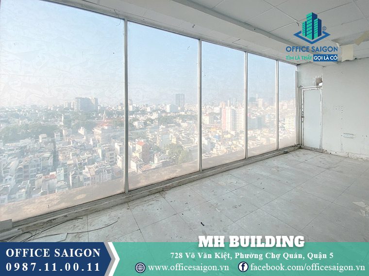 Diện tích cho thuê toà nhà MH Building Võ Văn Kiệt