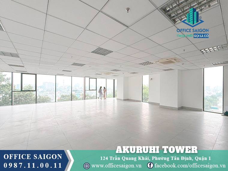 Diện tích cho thuê toà nhà Akuruhi Tower