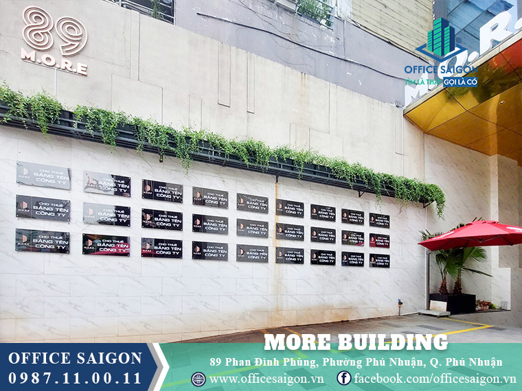 Bảng tên cty toà nhà More Building Phan Đình Phùng
