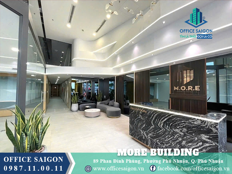 Lễ tân toà nhà More Building Phan Đình Phùng