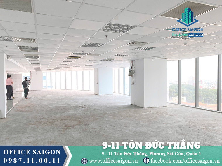Diện tích cho thuê toà nhà 9-11 Tôn Đức Thắng Building