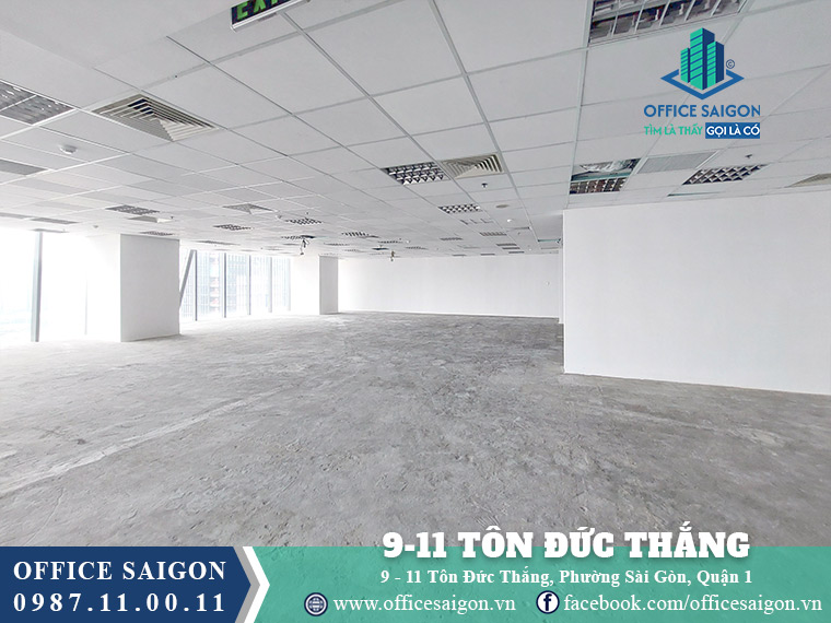Diện tích cho thuê toà nhà 9-11 Tôn Đức Thắng Building