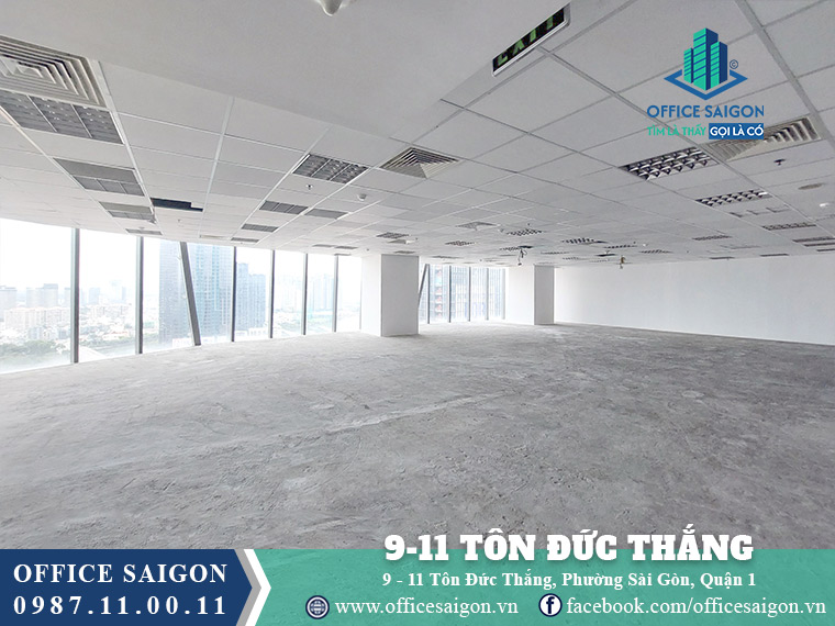 Diện tích cho thuê toà nhà 9-11 Tôn Đức Thắng Building