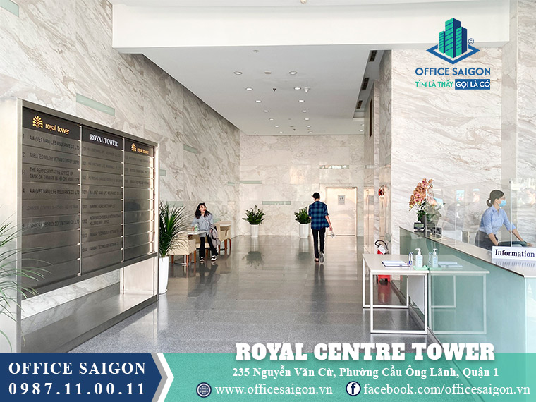 Sảnh lễ tân toà nhà Royal Centre Tower