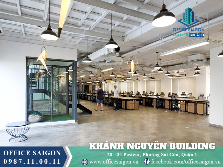 Sàn có nội thất toà nhà Khánh Nguyên Building