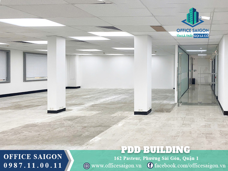 Diện tích cho thuê toà nhà PDD Building Pasteur
