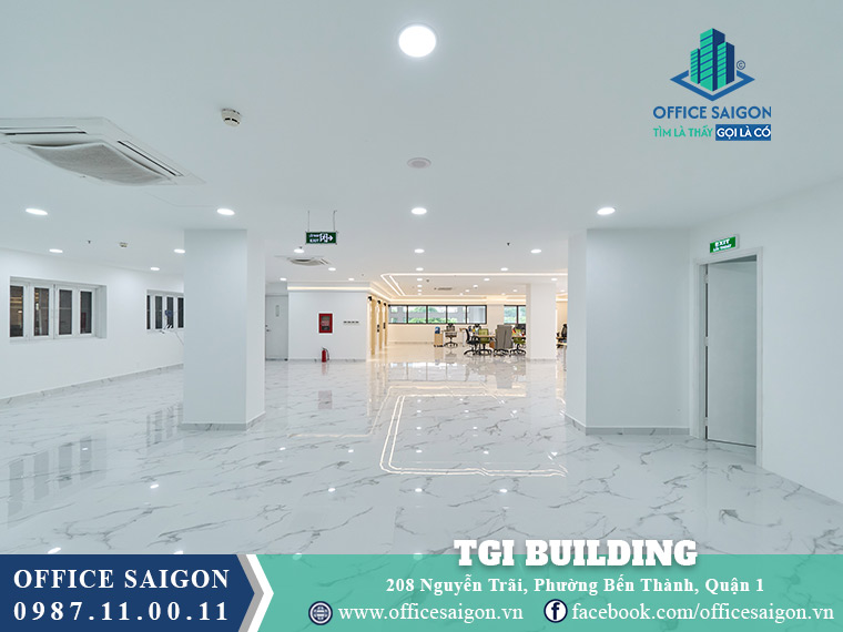 Diện tích cho thuê 116m2 toà nhà TGI Building Nguyễn Trãi